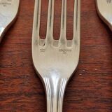 Ercuis - Set of 10 Sully dessert forks - silver metal