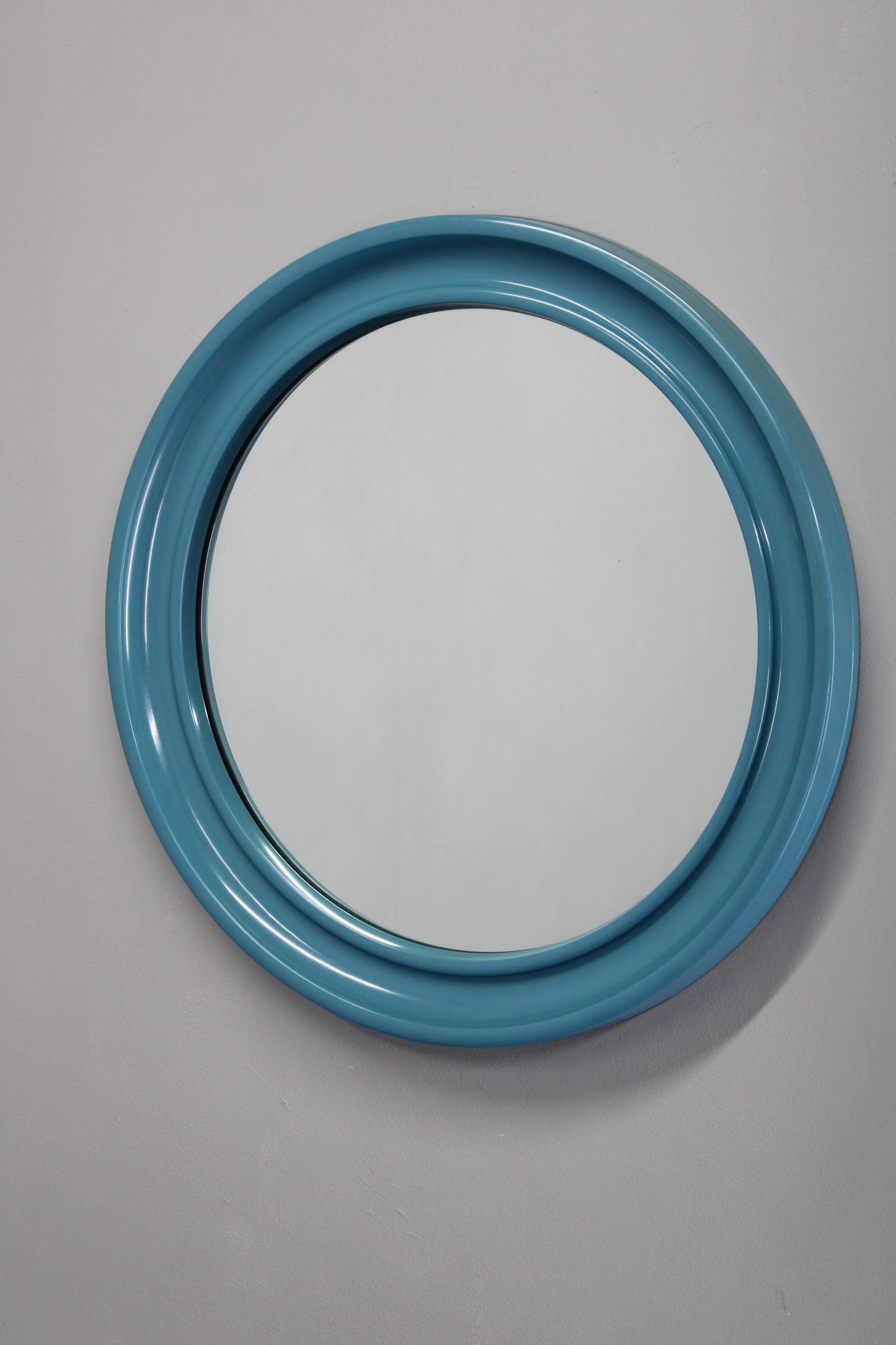 1970s Round Mirror , Italy