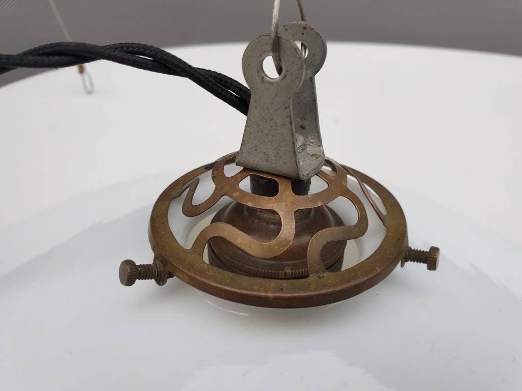 Opaline hanging lamp, 1900s