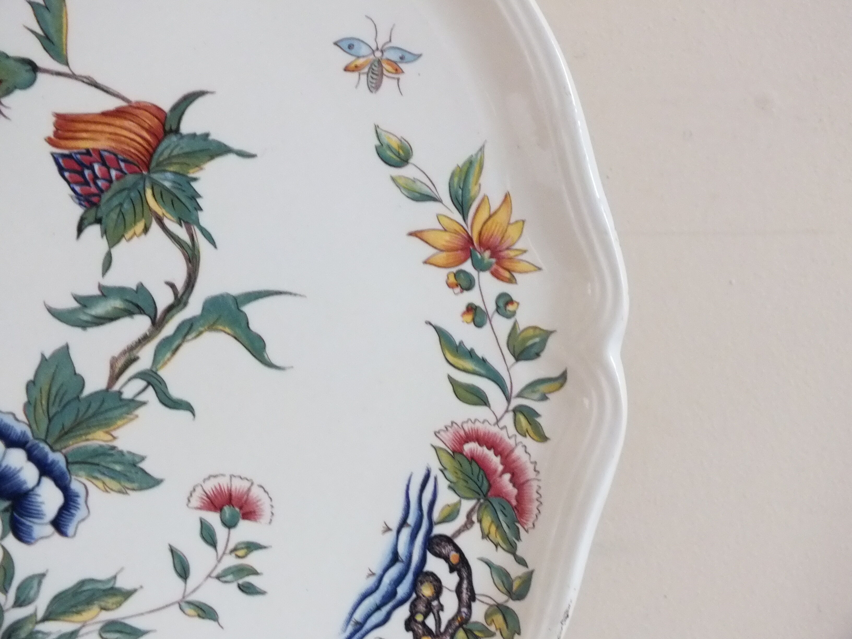 Dish (pie) Sarreguemines Rouen decor