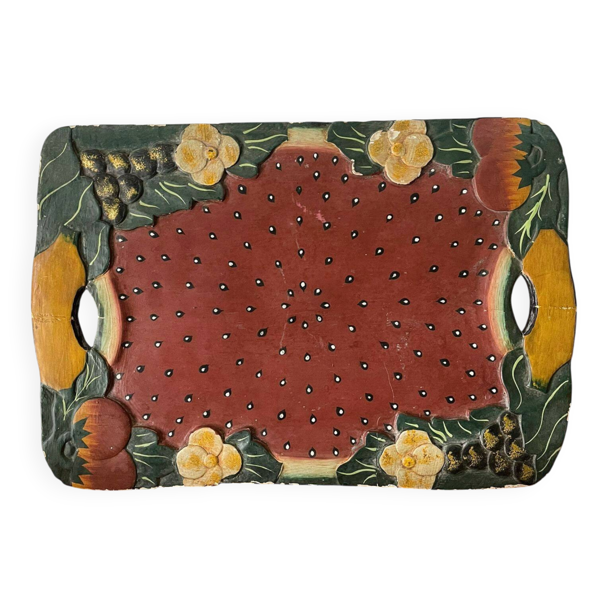 Handcrafted wooden tray