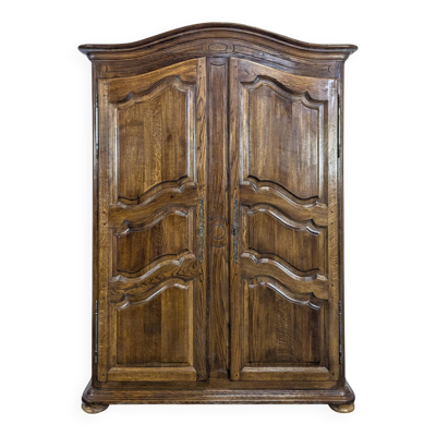Armoire en chêne massif néo-rustique