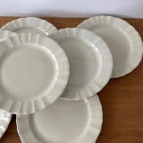 Set 8 assiettes dessert ivoire Bernardeau B&C