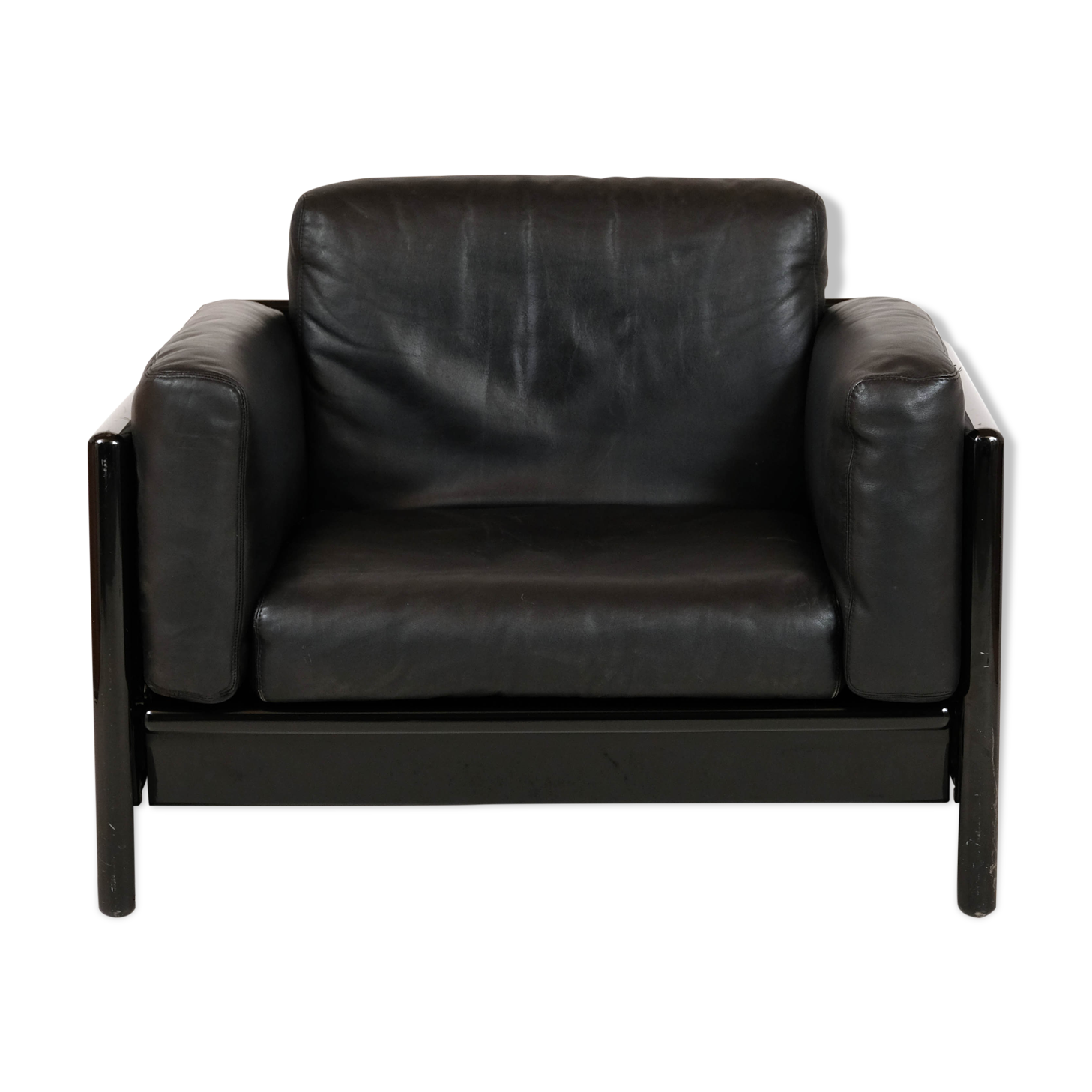 Leather armchair by Dino Gavina for Studio Simon, 1970s