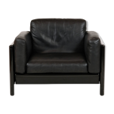 Leather armchair by Dino Gavina for Studio Simon, 1970s