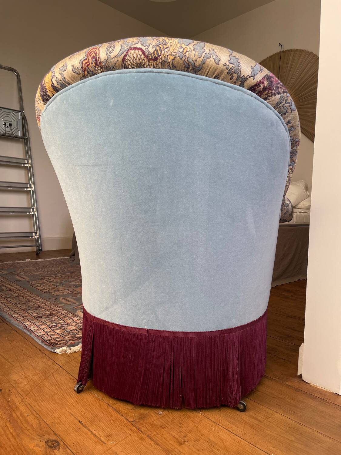 Fauteuil crapaud restauré Nobilis