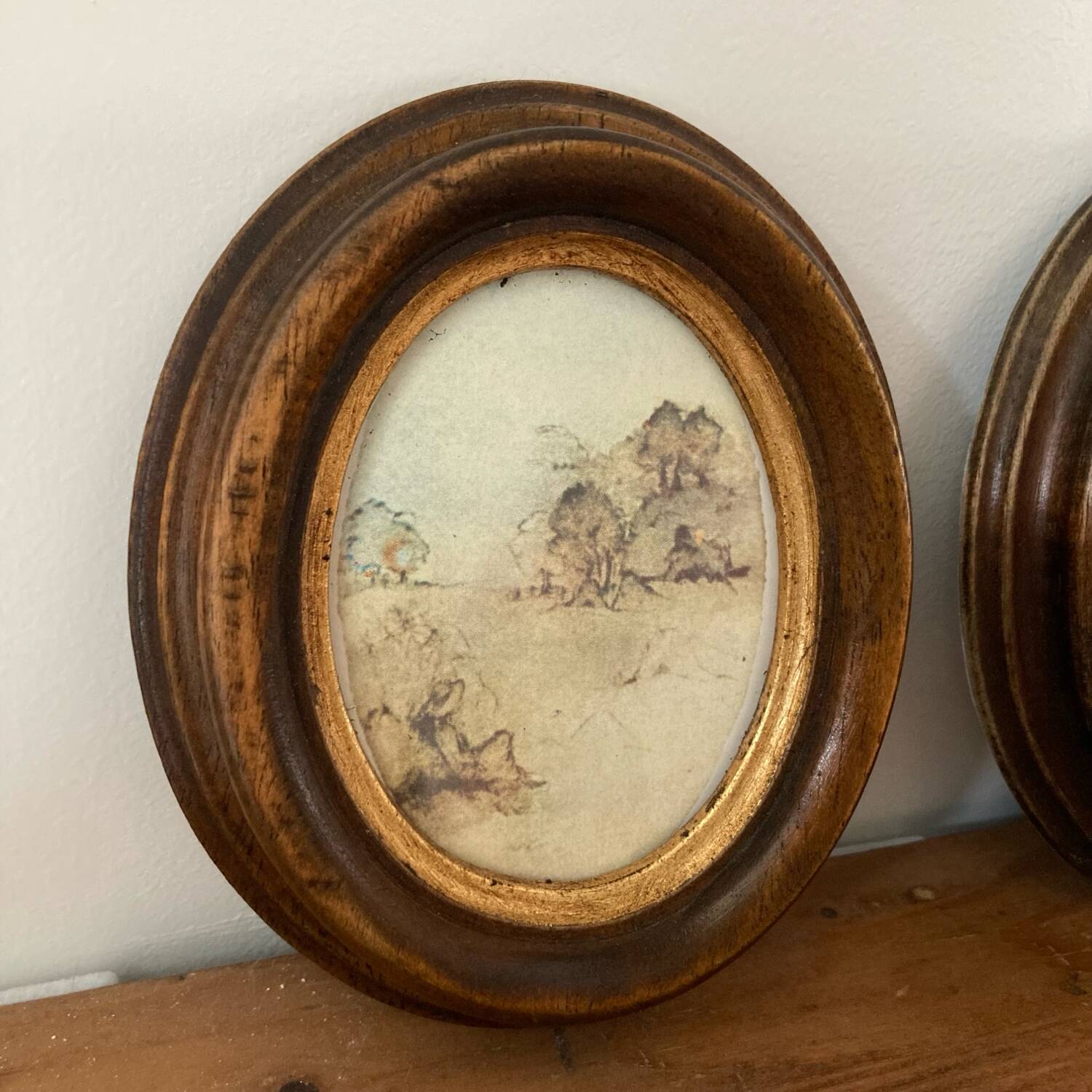 Pair of frames - old paintings
