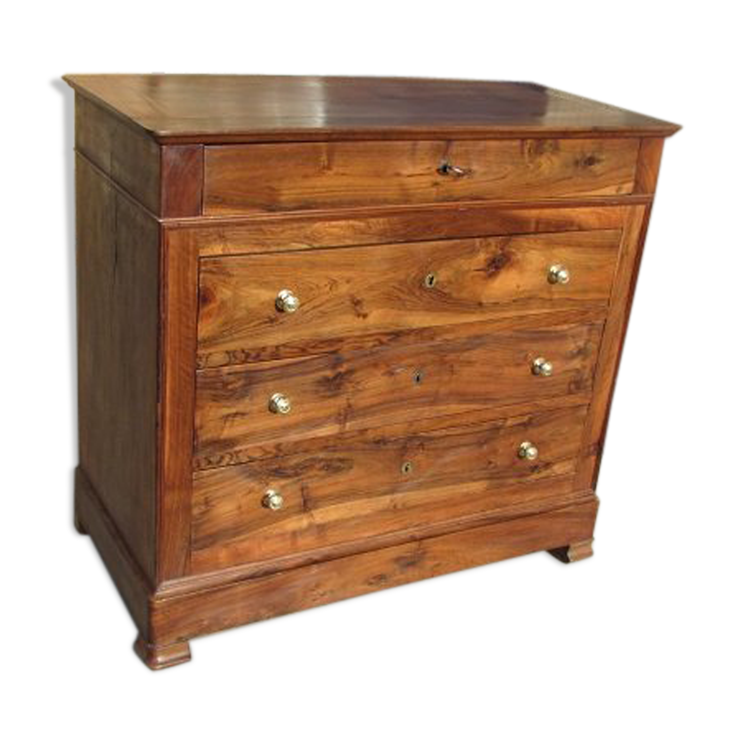 Chest of drawers L.Philippe in solid walnut