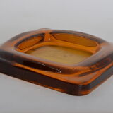 Empty amber glass pocket