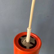 Suspension vintage cône Raak orange