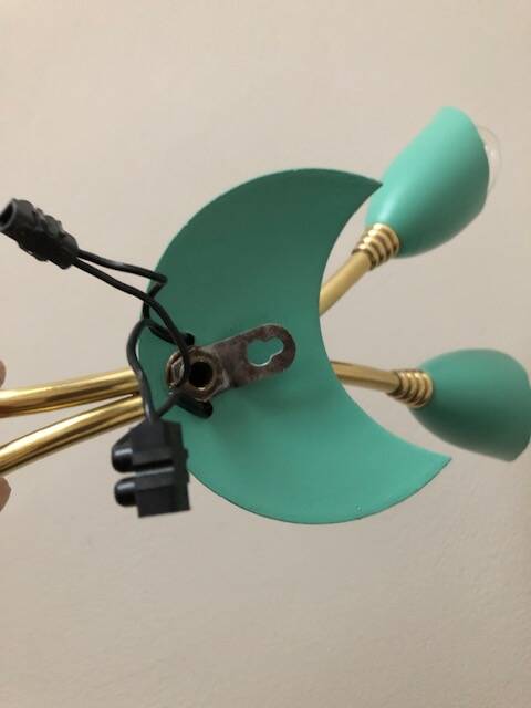 Double vintage Italian wall light 1950s