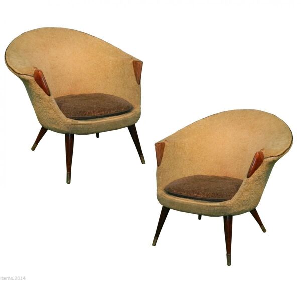 Salon sofa et 2 fauteuils originaux de Nanna and Jørgen Ditzel
