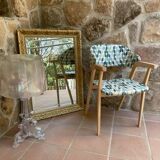 70s style wooden armchair