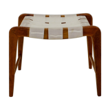 1940s, Jan Vanek Sculptural Oak Stool or Ottoman, Czechoslovakia
