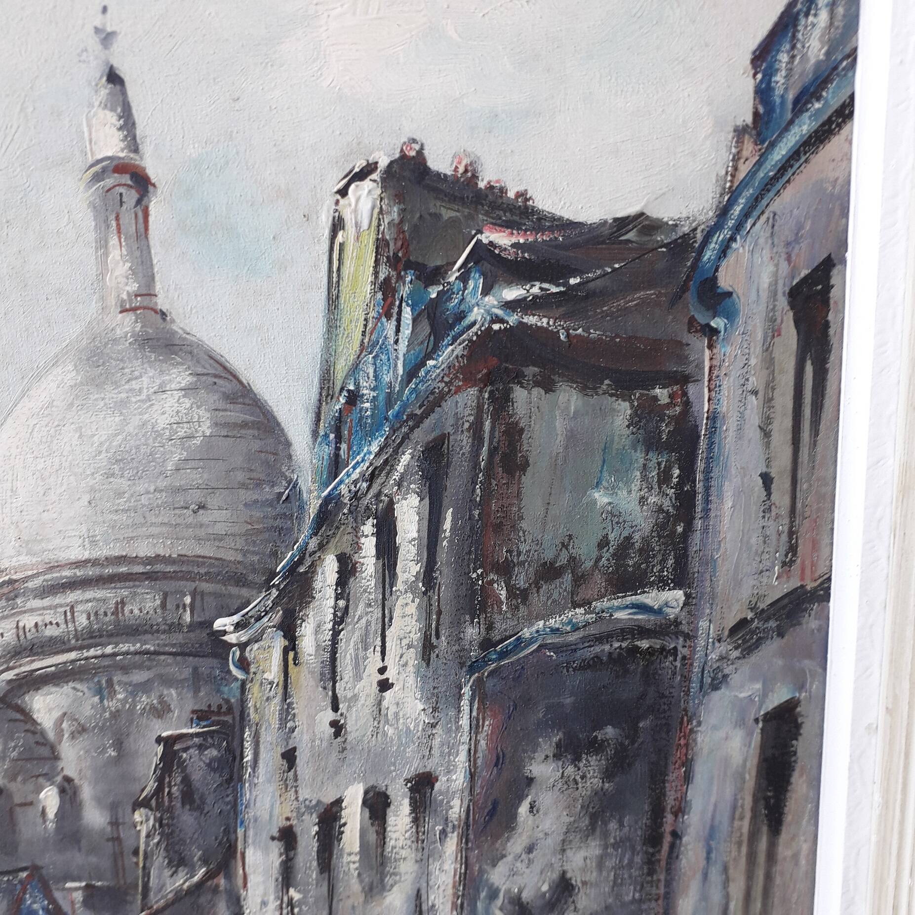 Painting table Montmartre Paris Raymond Besse