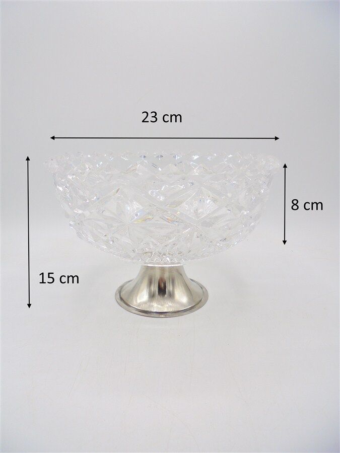 Crystal fruit bowl