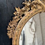 Mirror, Louis XVI Mantelpiece in Carved and Gilded Wood, 18th Century
