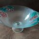 Large salad bowl on crystal foot