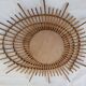 Mirror Sun rattan to form original circa 1960 72cmx60 cm