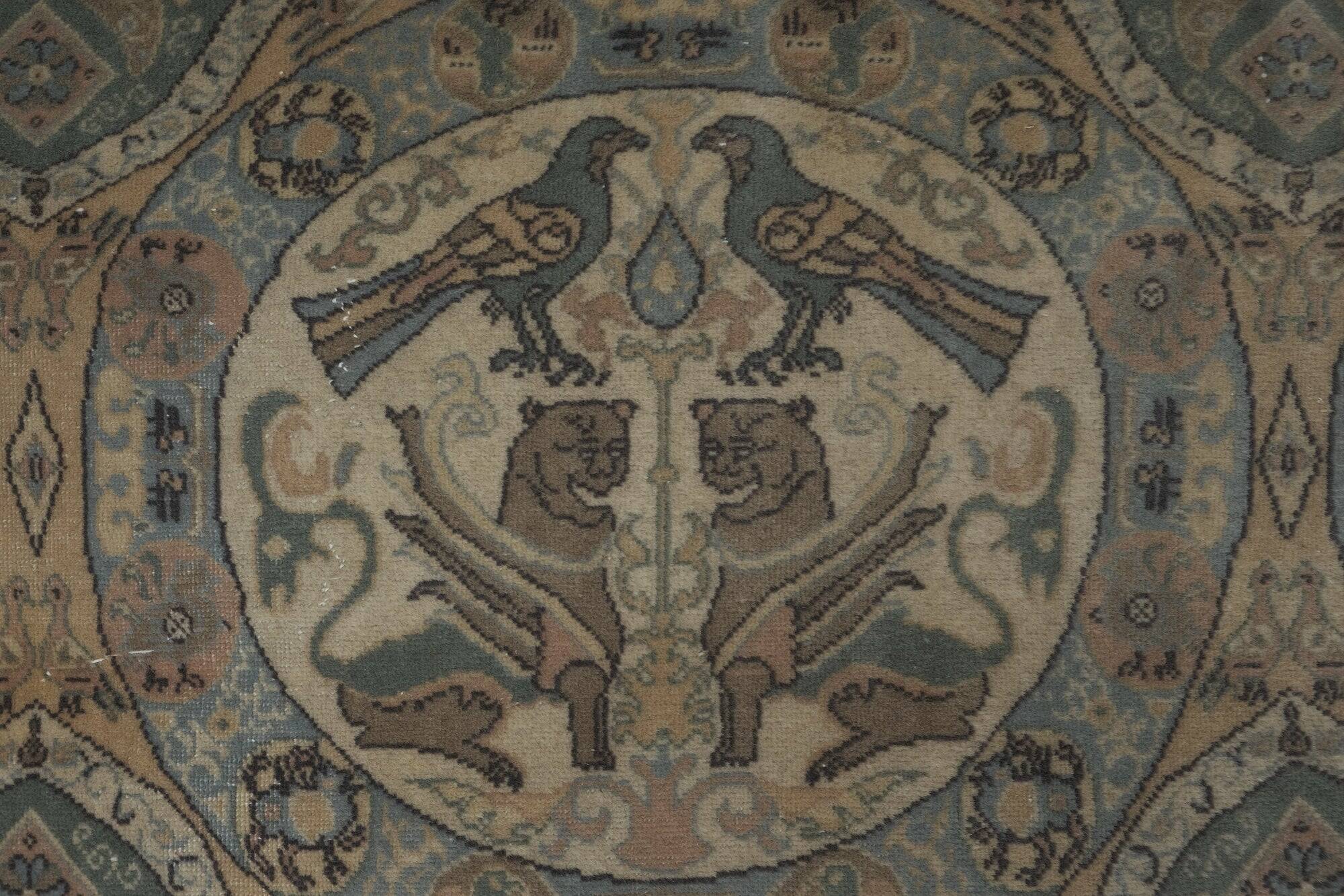 Vintage Turkish carpet handmade 194x276 cm
