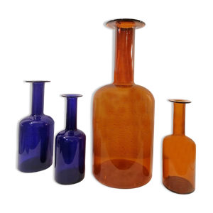 4 vases scandinaves Otto Brauer Holmegaard 1960