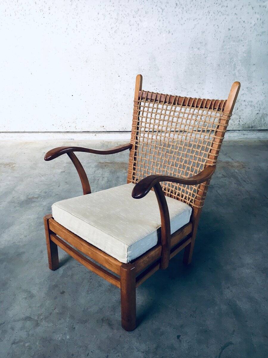Modernist Easy Chair attributed to Bas van Pelt, Netherlands, 1930s