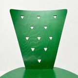 Postmodern green Italian accent chair, 1980s