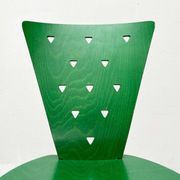 Chaise postmoderne italienne verte, années 1980