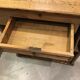 Oak counter and pin stripped metier furniture