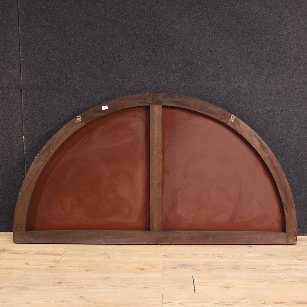 Miroir en demi-lune italien du 20e siècle