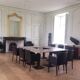 Lot of 15 bistro tables and 15 chairs.