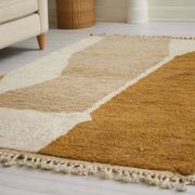 Tapis en laine pure fait main artisanale taille 150 x 250 cm