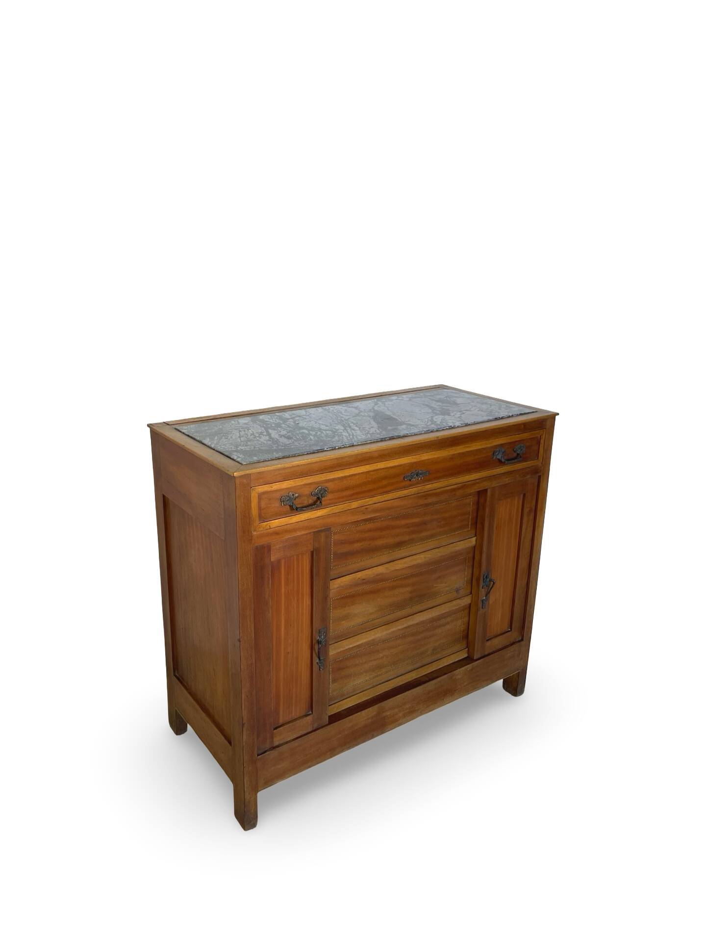 Commode de style Art Déco en bois de cerisier et noyer.