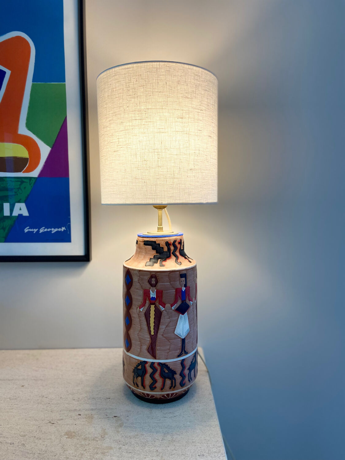 Very large patterned lamp