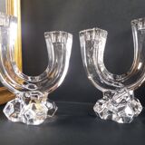 Paire chandeliers cristal