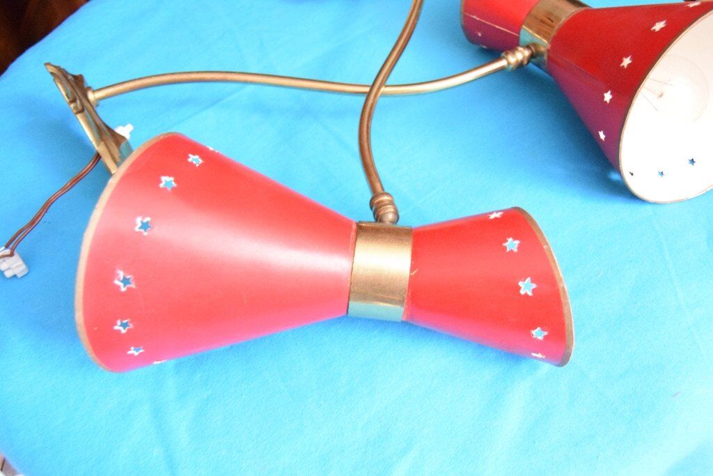 Pair of 1960 cone appliques