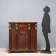 Antique walnut and fir wardrobe with drawers, Italy, 18th century.