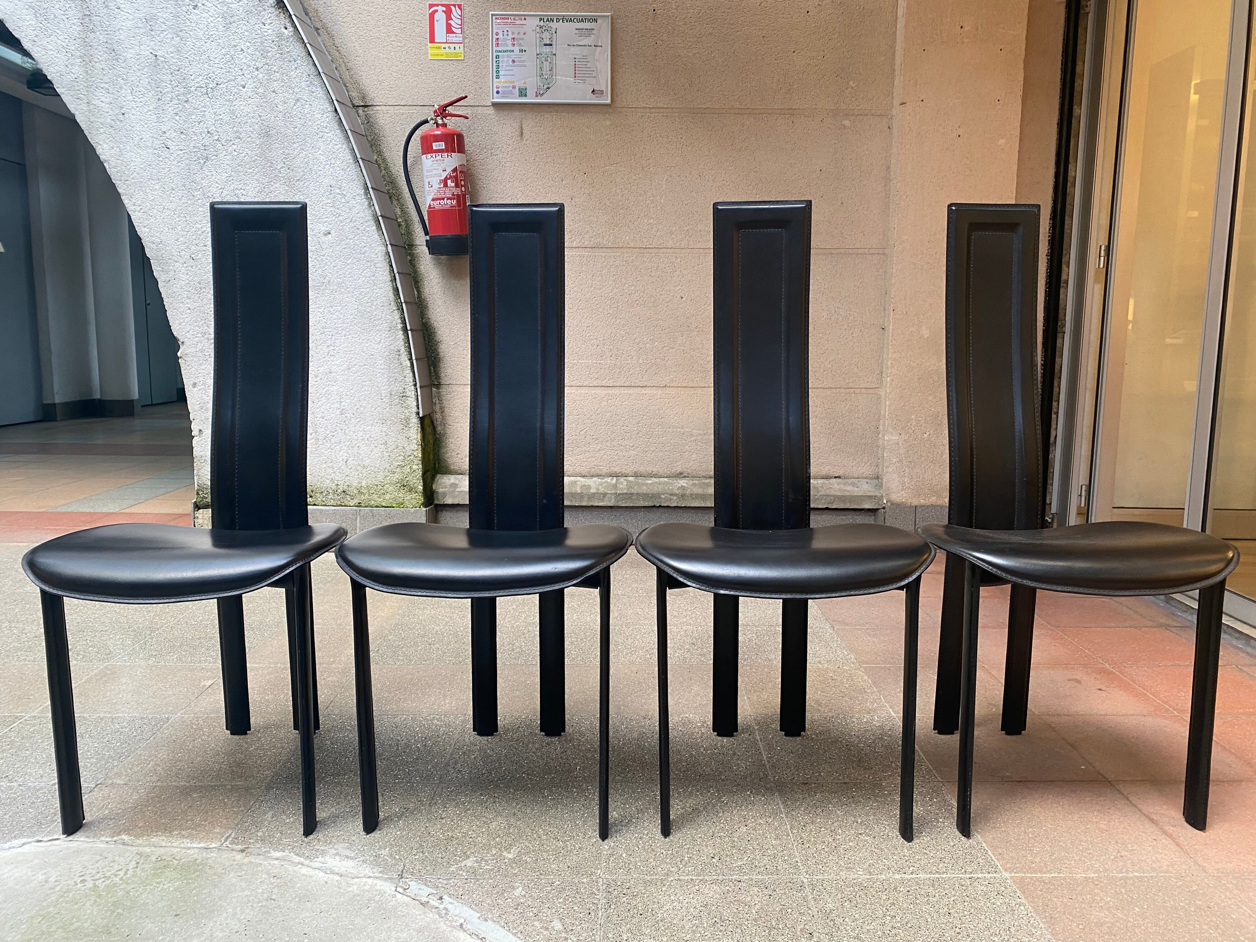 4 chairs Cattelan Italia - 80s