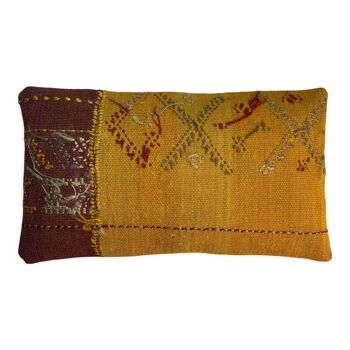 Housse de coussin Kilim vintage turque 30x50cm