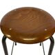 Vintage school stool, 1970s industrial design, Dutch minimalist