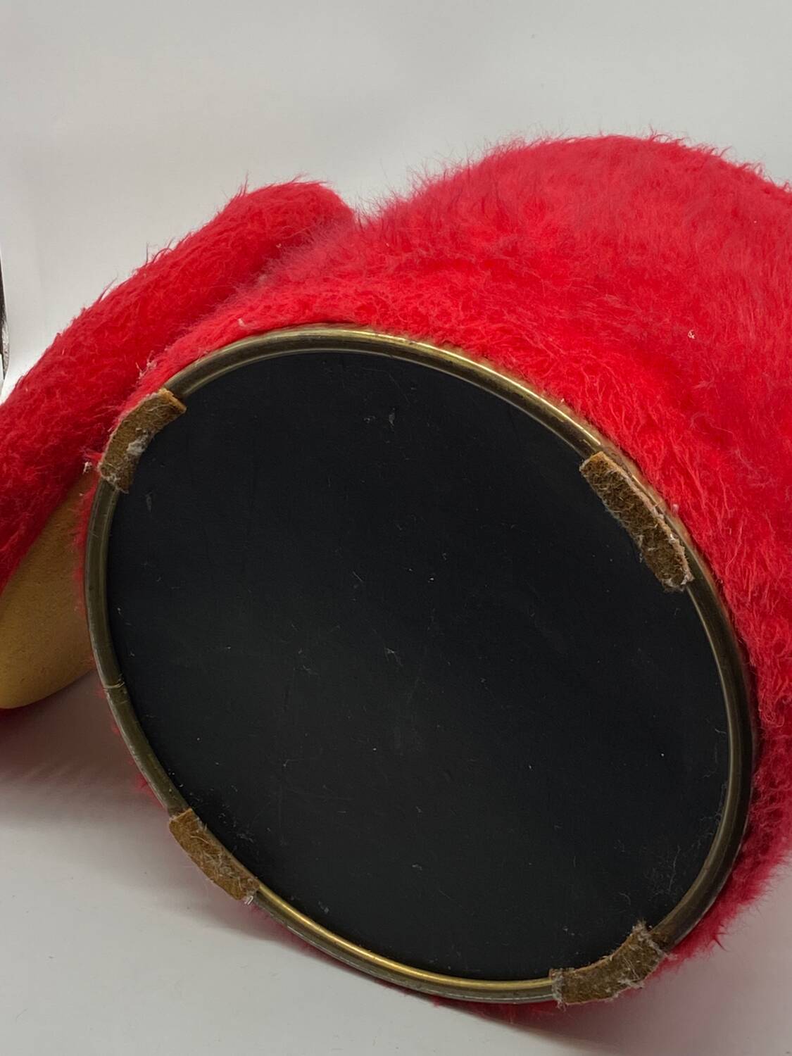 Pelfran vintage red toupee pouf