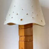 Pine lamp carved 80s