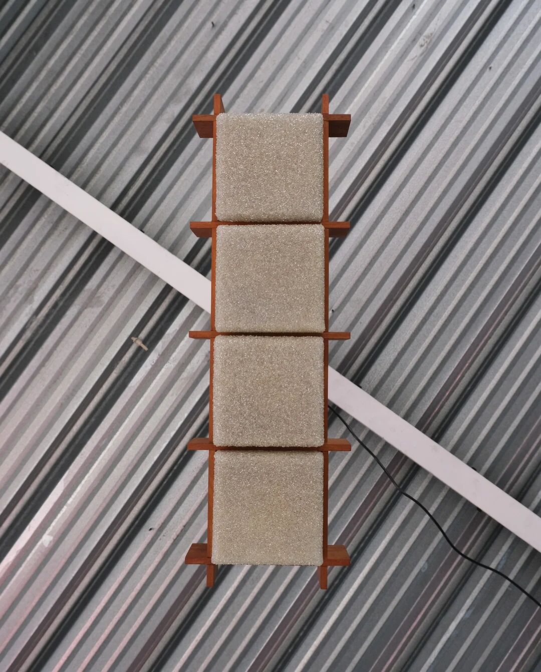 Scandinavian suspension in teak and perspex