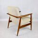Beige boucle GFM63 lounge chair by J. Kedziorek, 1970s