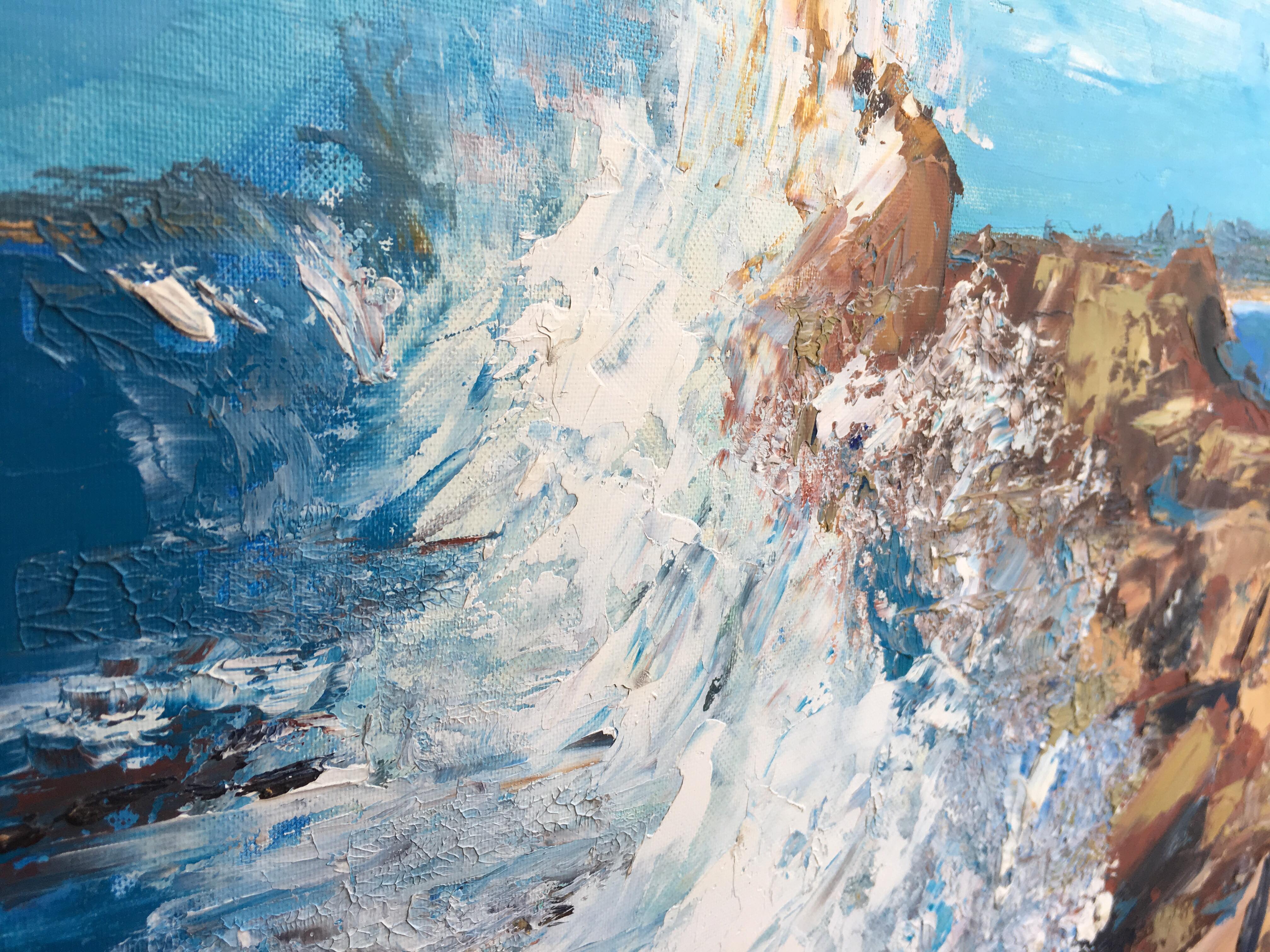 Marine oil painting