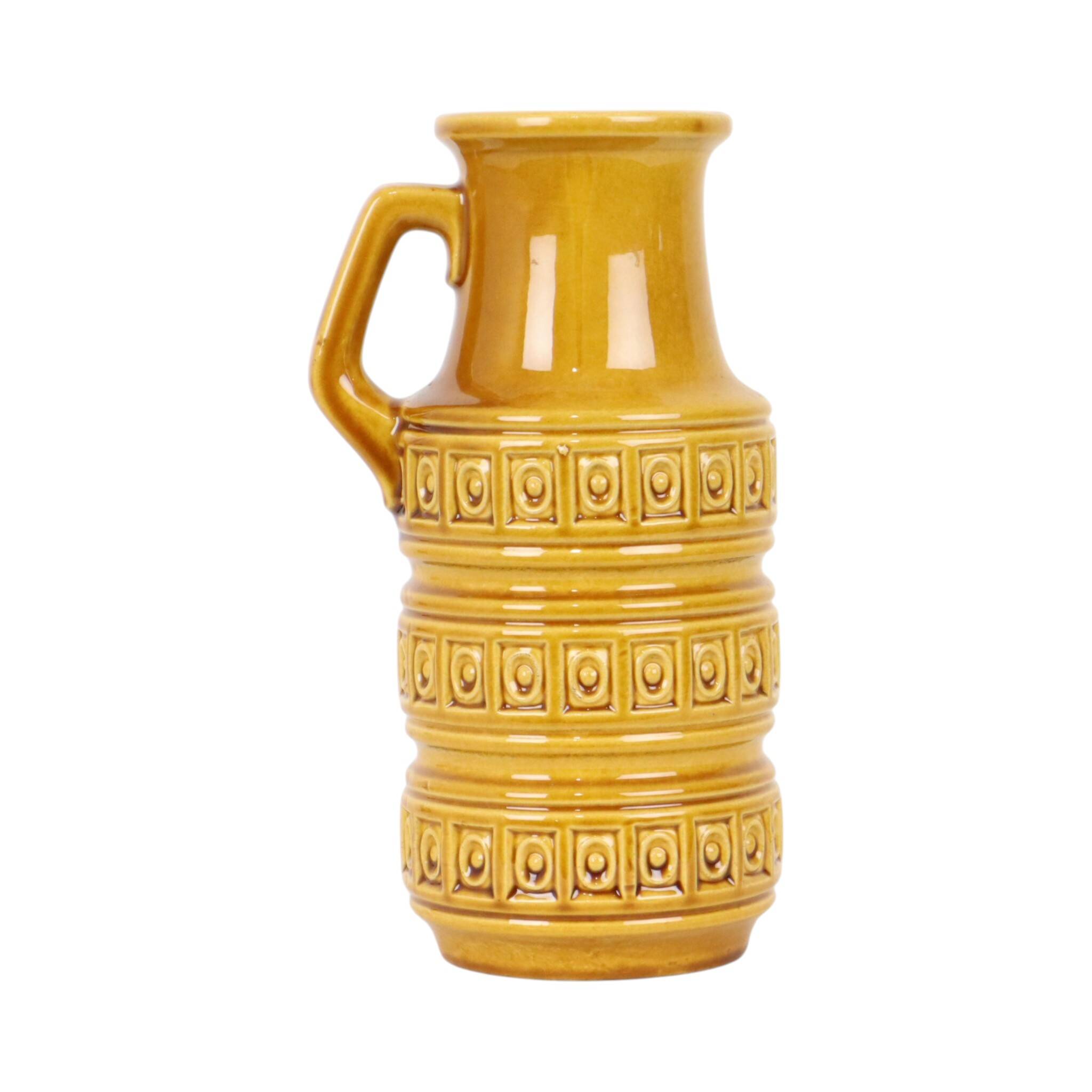 Vintage Scheurich Inka Vase West Germany Ceramic 429-26
