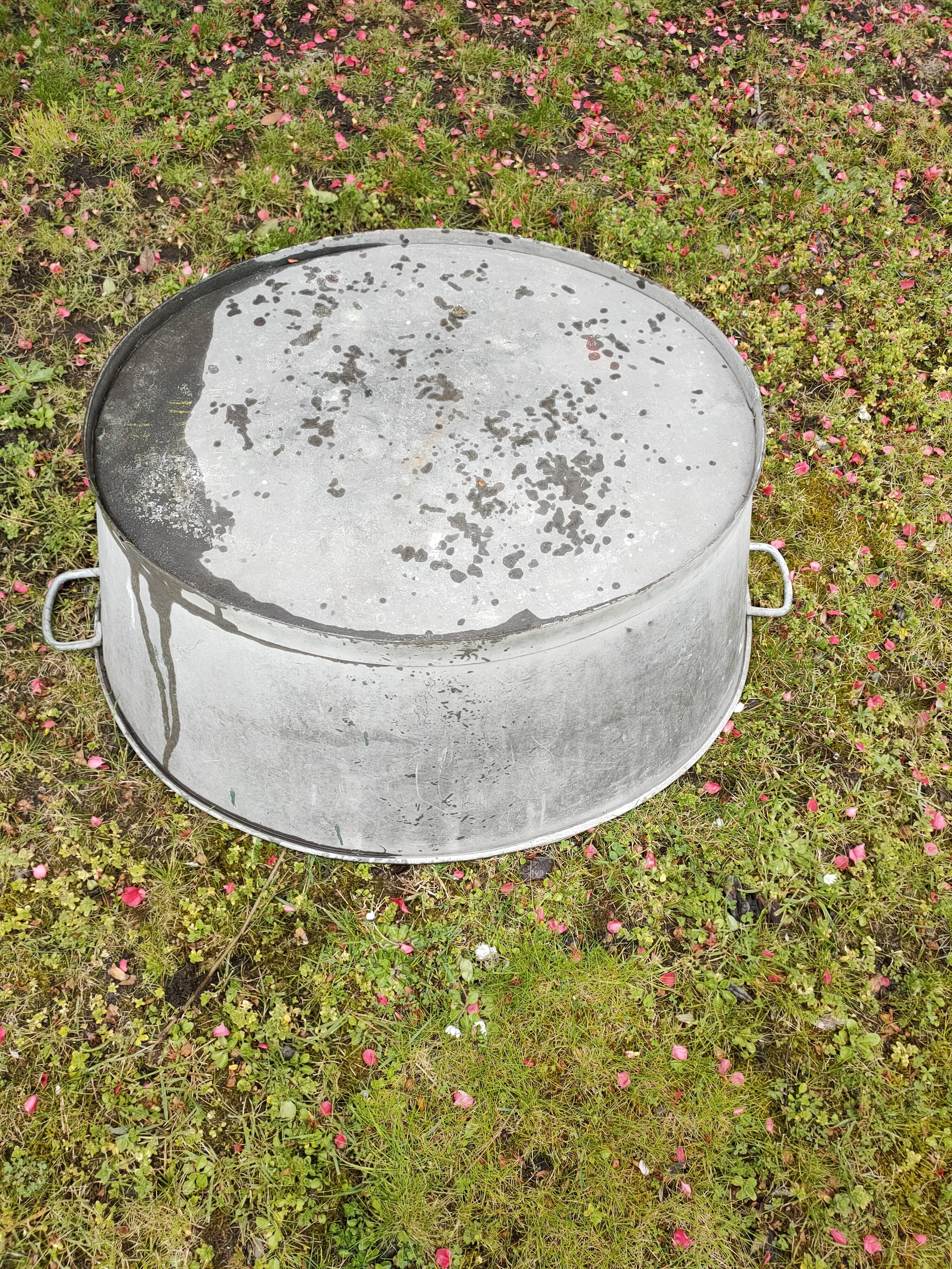 Old zinc basin
