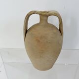 Jar, amphora, vase, in terracotta with handles, southern France, 1950