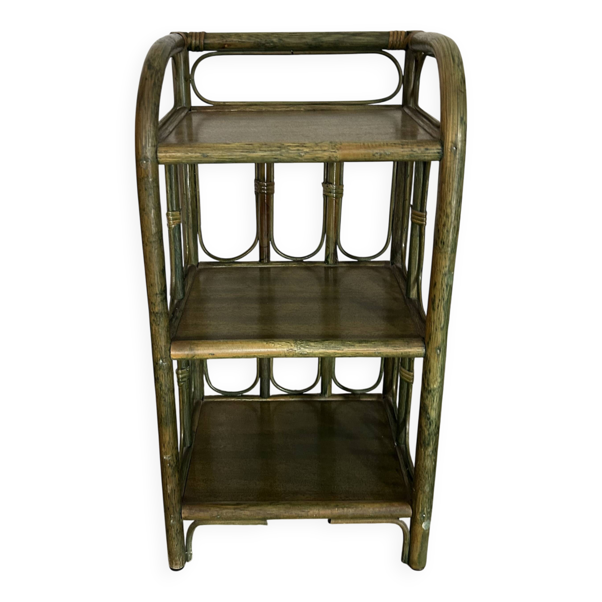 Rattan bedside table