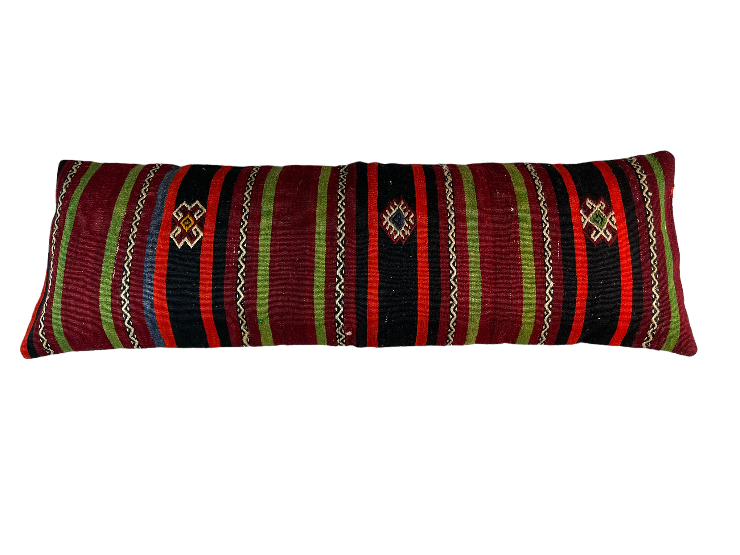 Vintage turkish kilim cushion cover , 120 x 40 cm